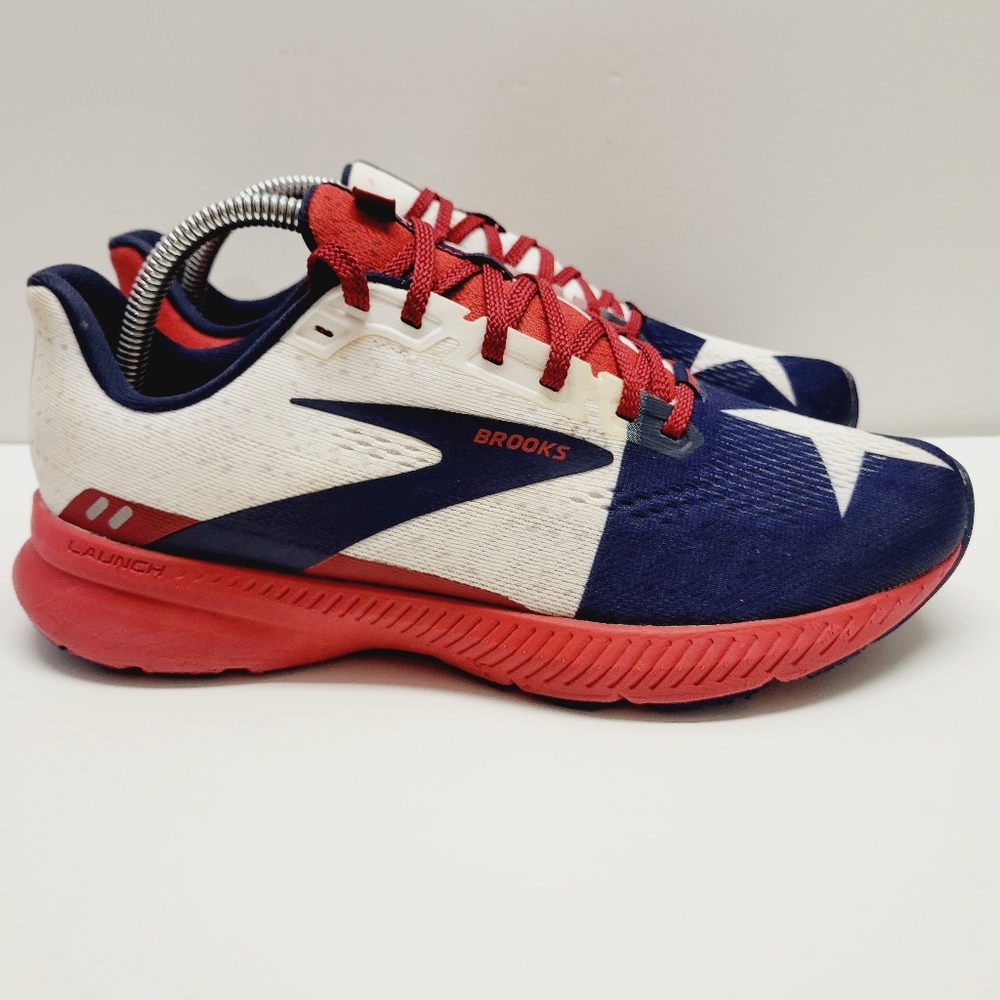 Brooks Launch 8 Shoes Women’s Texas Star Flag USA Running 1203451B621 Size 10 - Picture 4 of 12
